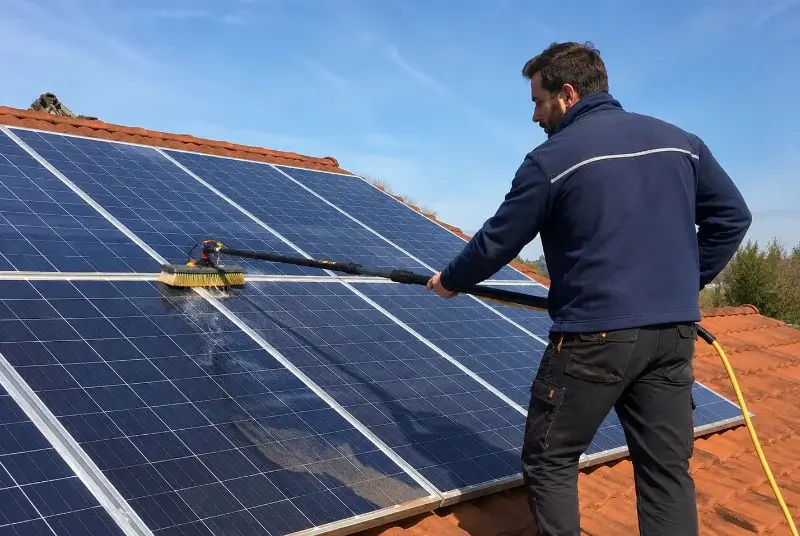 Nettoyage et entretien de panneaux solaires à Bois-de-la-Pierre